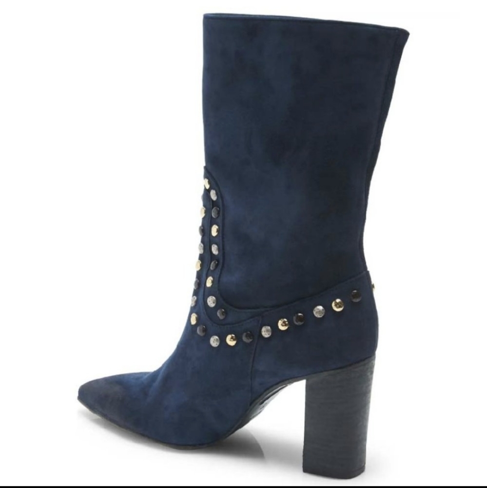NWT Free People blue suede boots - Picture 2 of 12